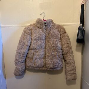 Hollister fluffy puffer jacket